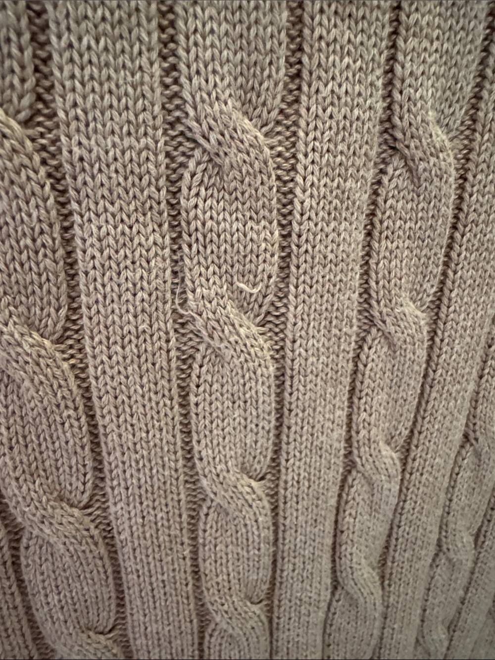 Polo by Ralph Lauren Taupe Cable-Knit Crewneck Dress - Picture 7 of 7